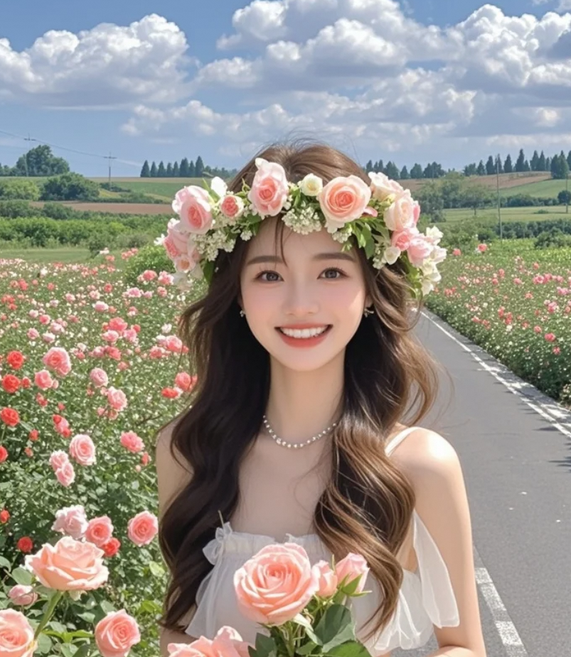 美人在花间，胜却人间四月天