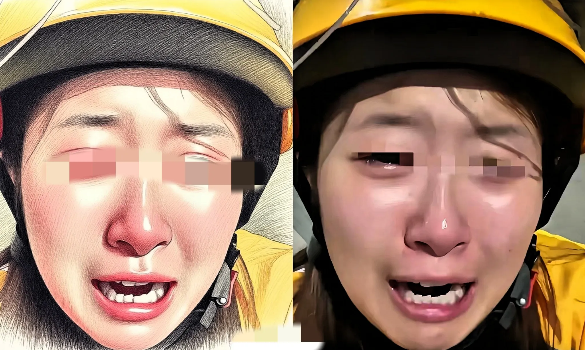 山东女外卖员边哭边自述：初中辍学打工，一天干12小时才挣200，除去吃喝