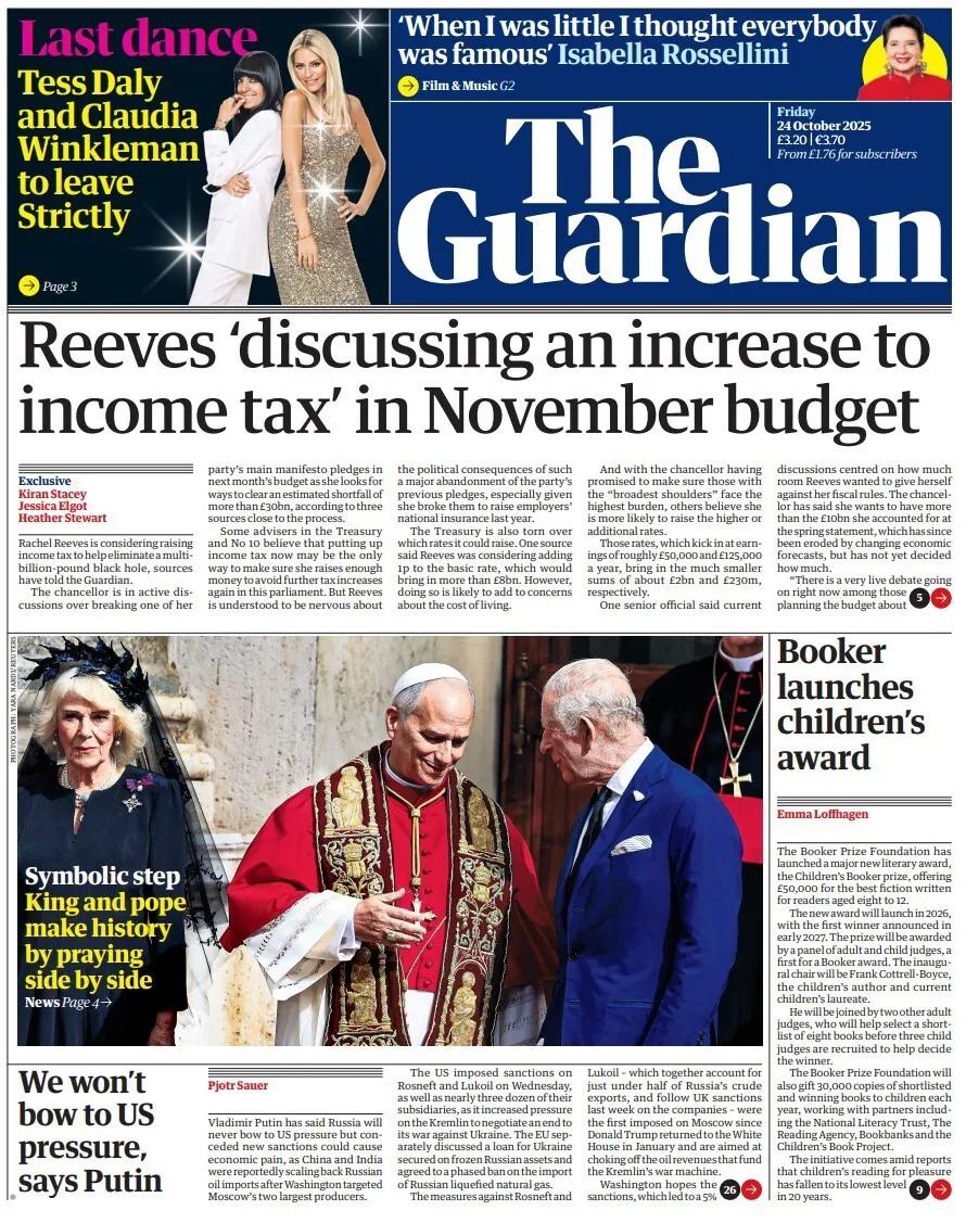 根据《卫报》的报道，英国财政大臣瑞秋·里夫斯可能会打破执政党--工党的一项重要宣