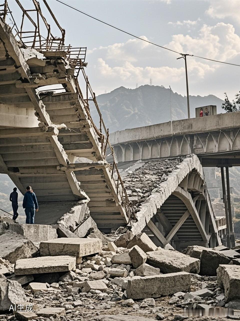 四川阿坝桥体垮塌目前未有人员伤亡报道11月10日，巡逻人员发现阿坝红旗特大