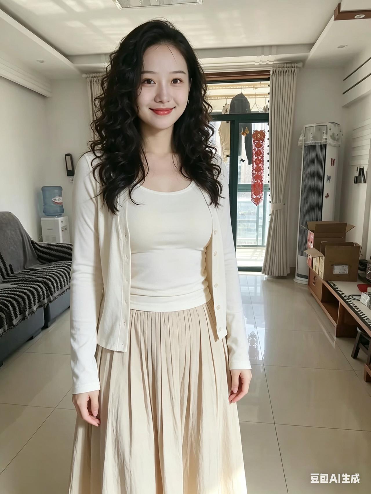 推开窗是湿漉漉的春意关上门是暖烘烘的家常一身素衣调和了冷雨的清寒与烟火