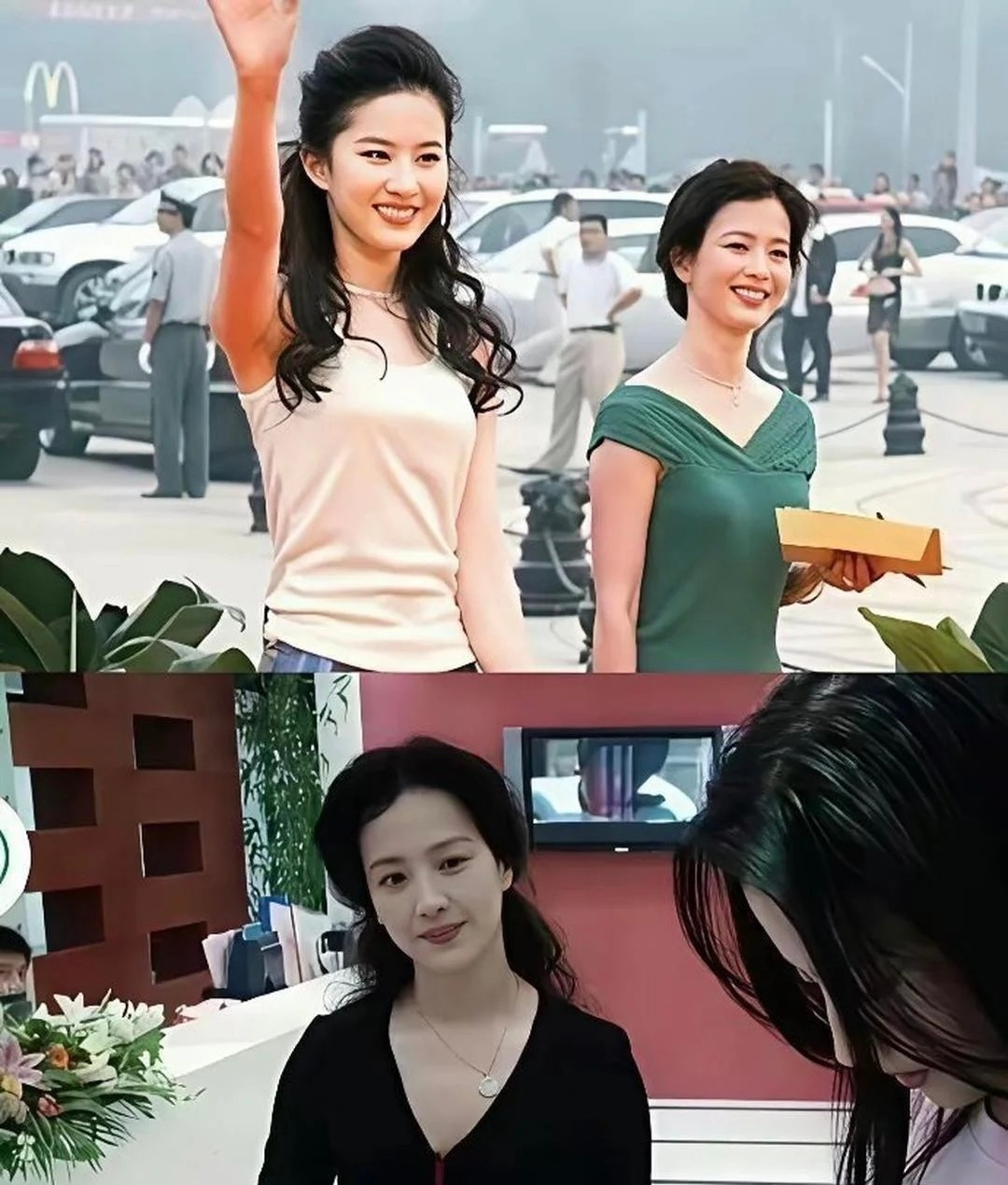 刘亦菲妈妈早前在金粉世家客串过，感觉她的长相比刘亦菲还出挑​​​