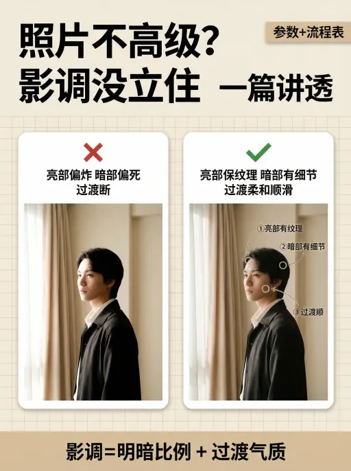照片不高级？影调没立住