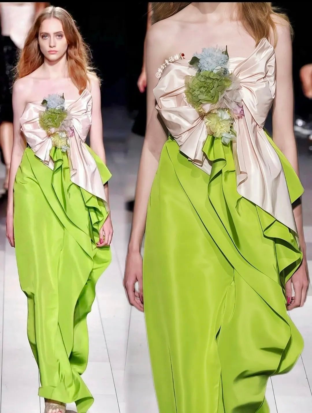 这两条裙子也太好看了吧～理性讨论，你们觉得哪位95🌸穿最合适呀？个人感觉田曦薇