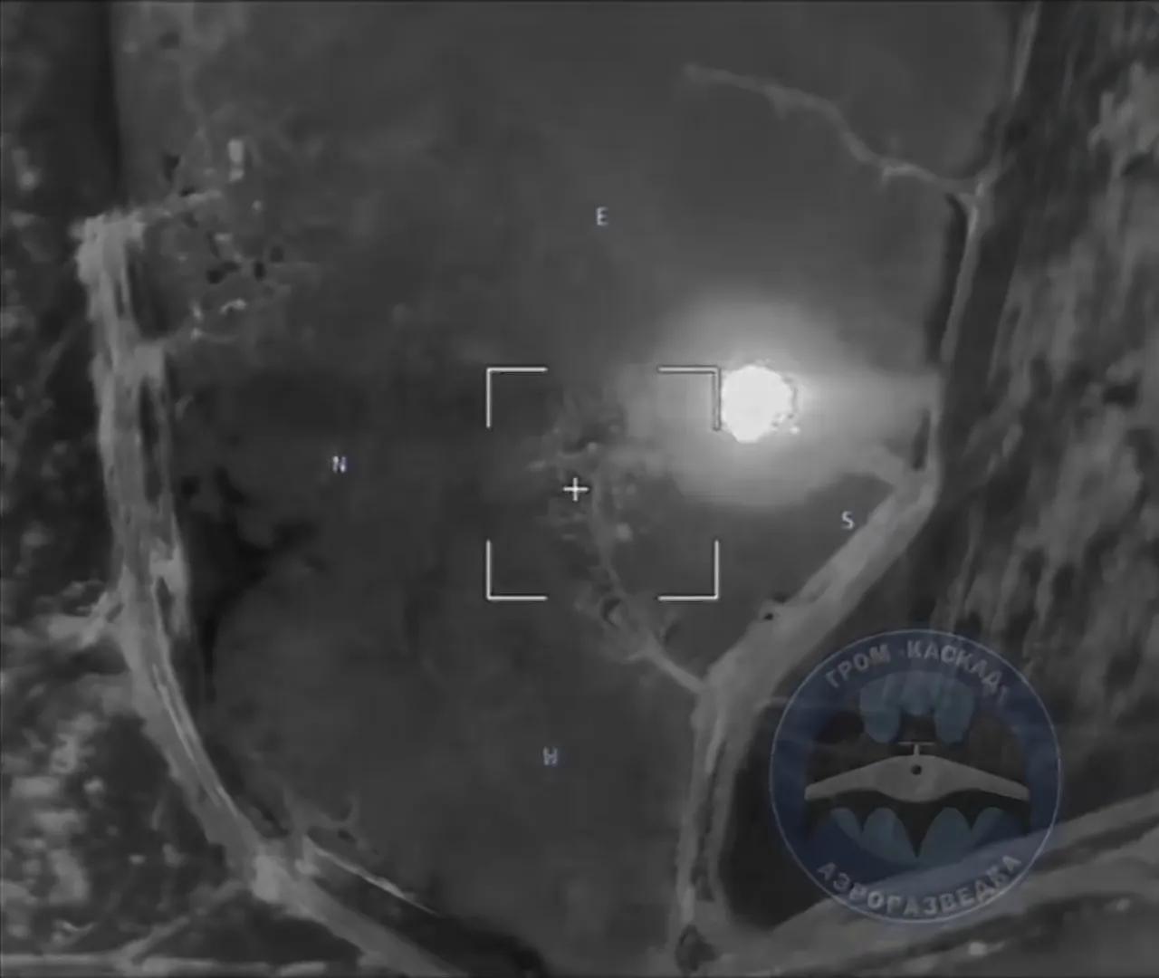 俄军“卡斯卡德”无人机部队发布视频称，在其无人机引导下，俄军导弹部队发射了2枚伊