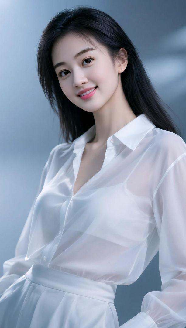 AI青春氛围感写真清纯美女清纯甜美