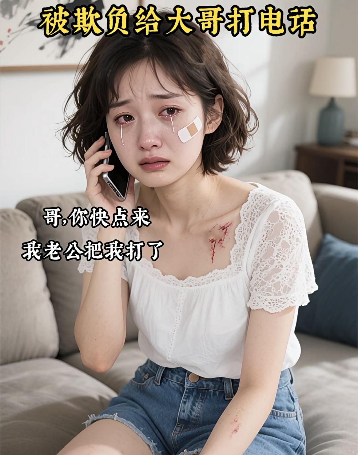 “哥，你快来，我老公又打我了”[哭哭][打脸][抠鼻]