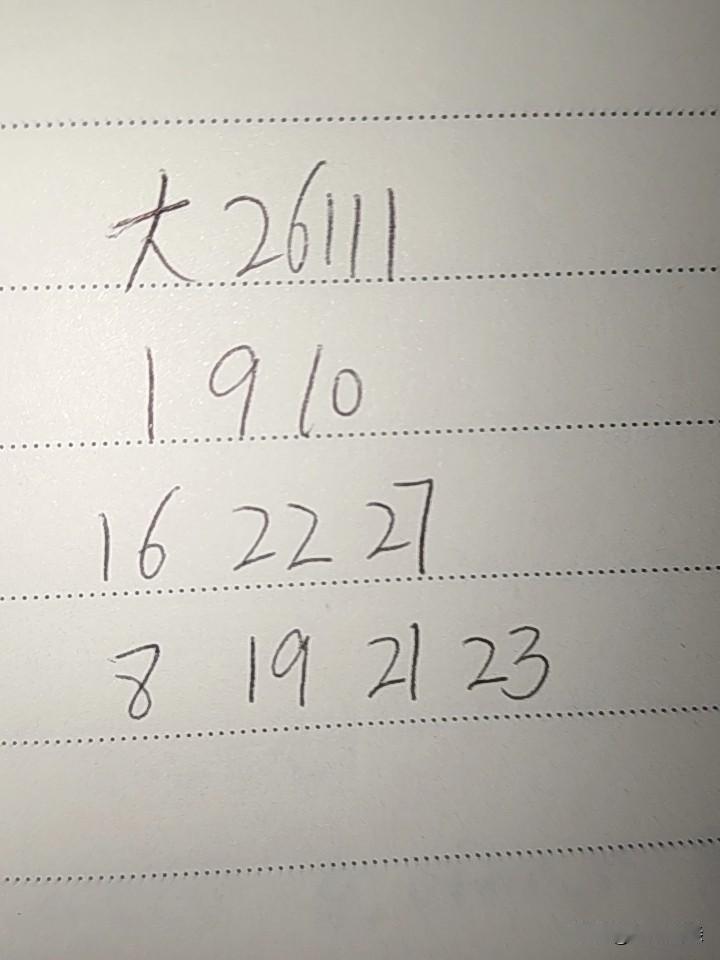 大乐透26111期：这三组号码中，至少有一组无号，第一组01、09、10，其中0