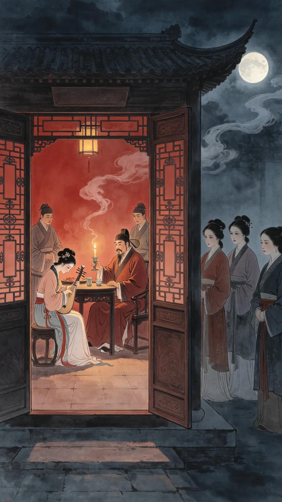 《金瓶梅》给人误会，以为它所反映的明末社会妇女卖唱是正经营生呢。你看西门庆去到