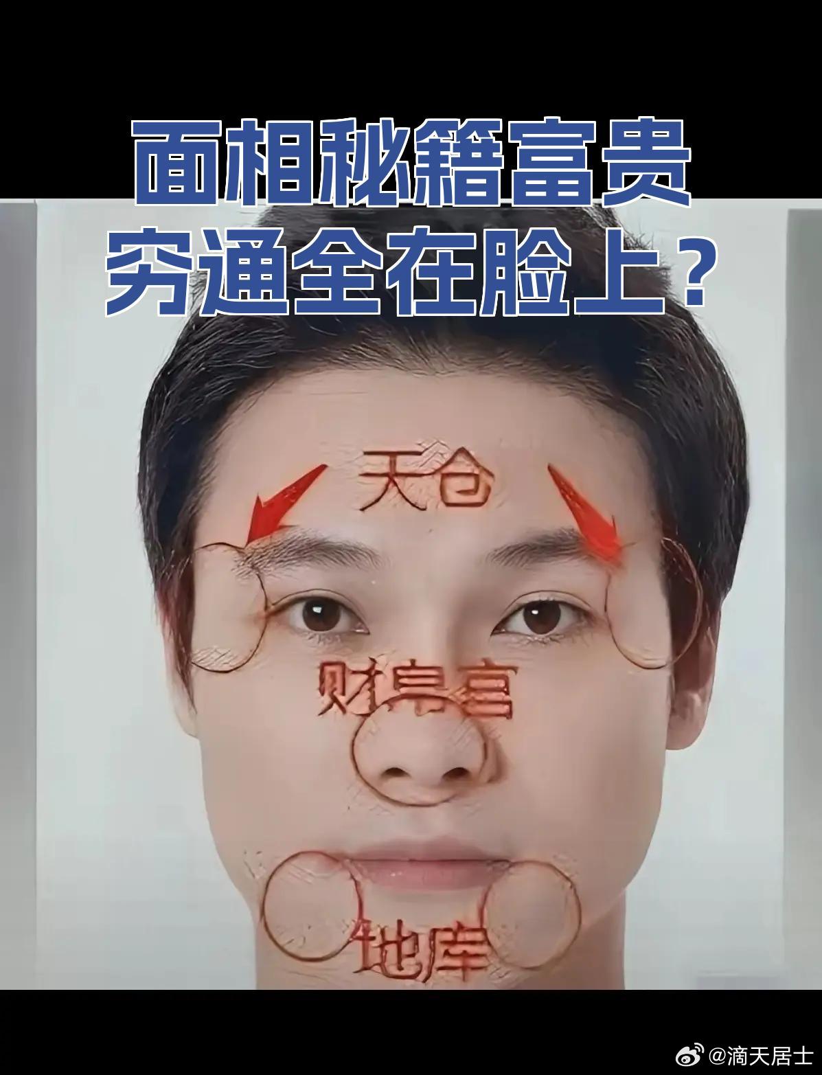 有财气的面相；天仓地库饱满，太阳穴平坦饱满，代表早年的财运好，下巴圆厚兜起代表晚