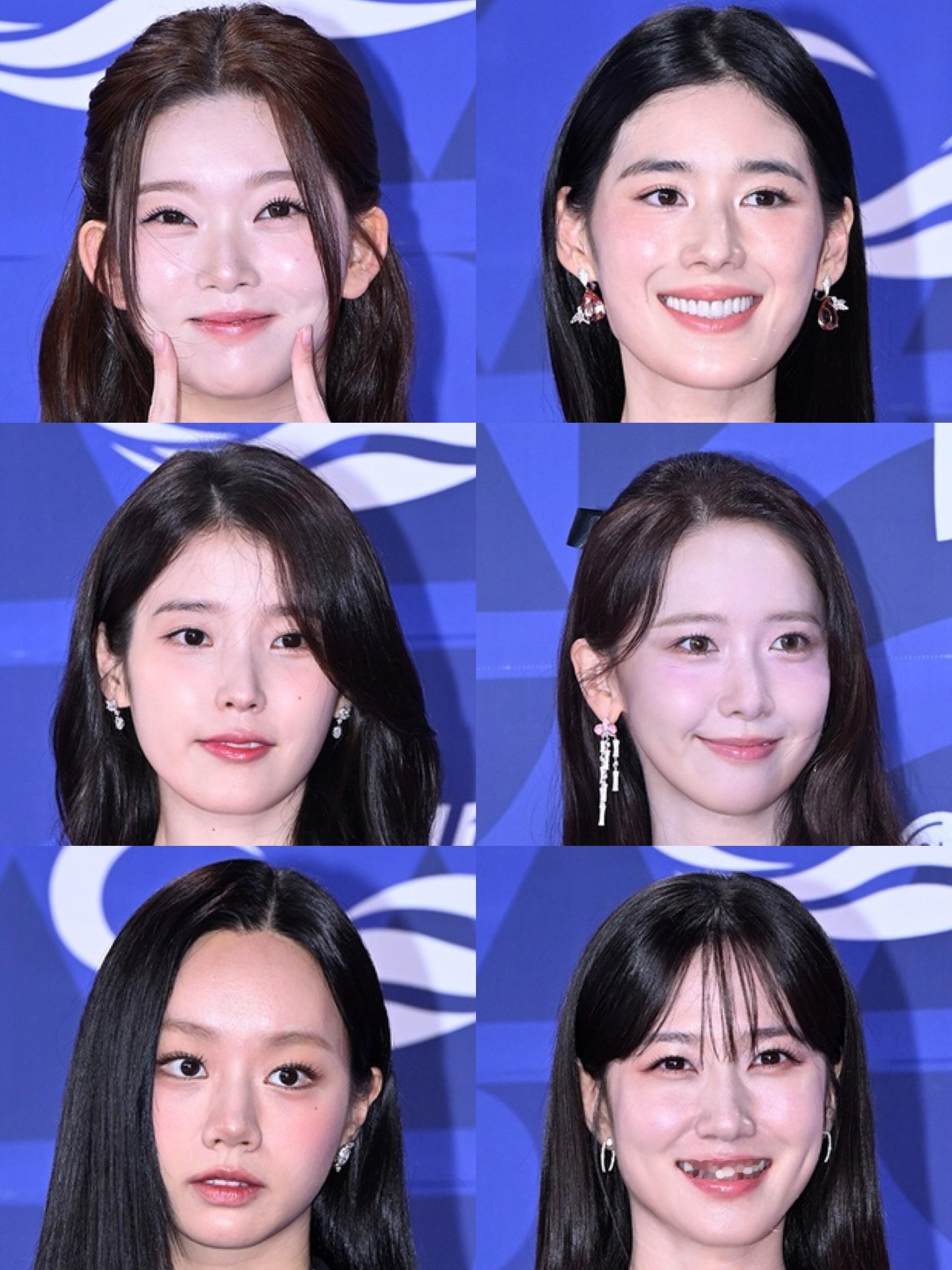 青龙电视剧大赏生图怼脸状态，林允儿、IU、李惠利、朴恩斌、郑恩彩、福富月新闻图状