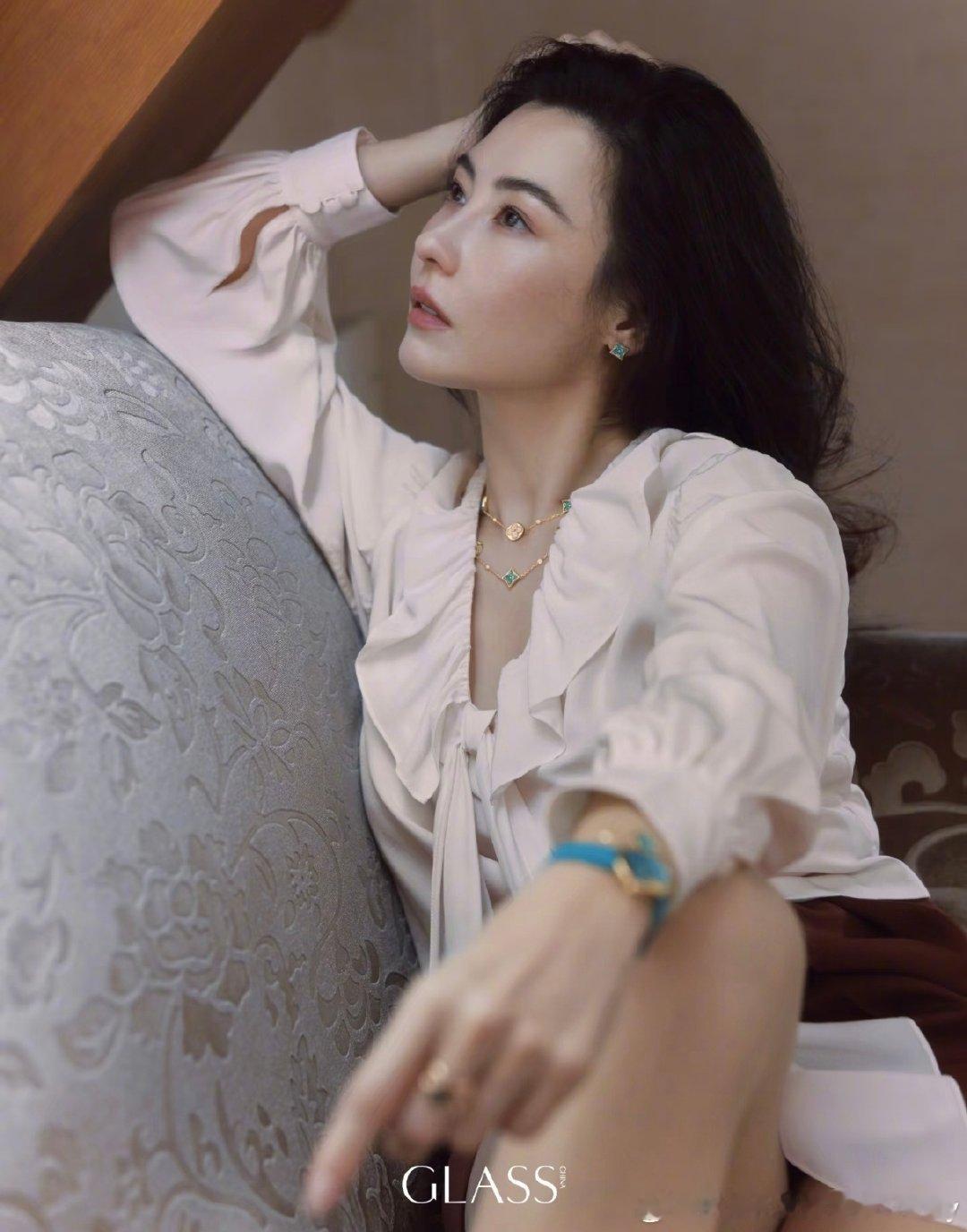 仰拍角度的张柏芝，没有完美比例的骨相谁敢拍~GLASSChinaSeptember2026#张柏芝#