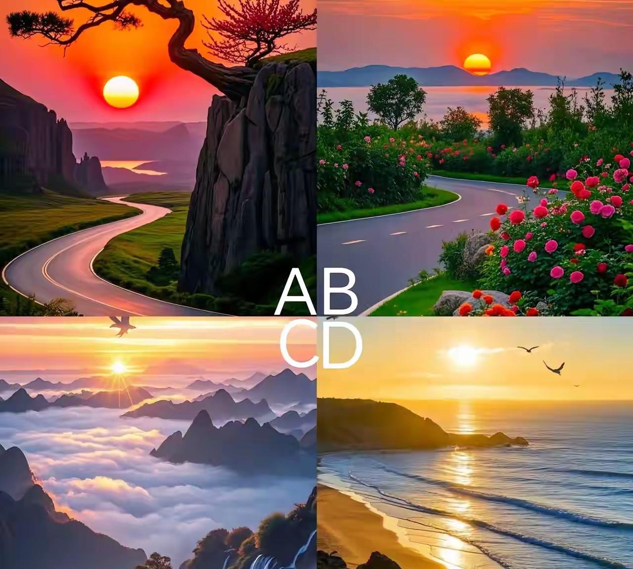测测上天给了你什么能力？四图中第一眼你被哪幅图吸引了？答案在评论区！