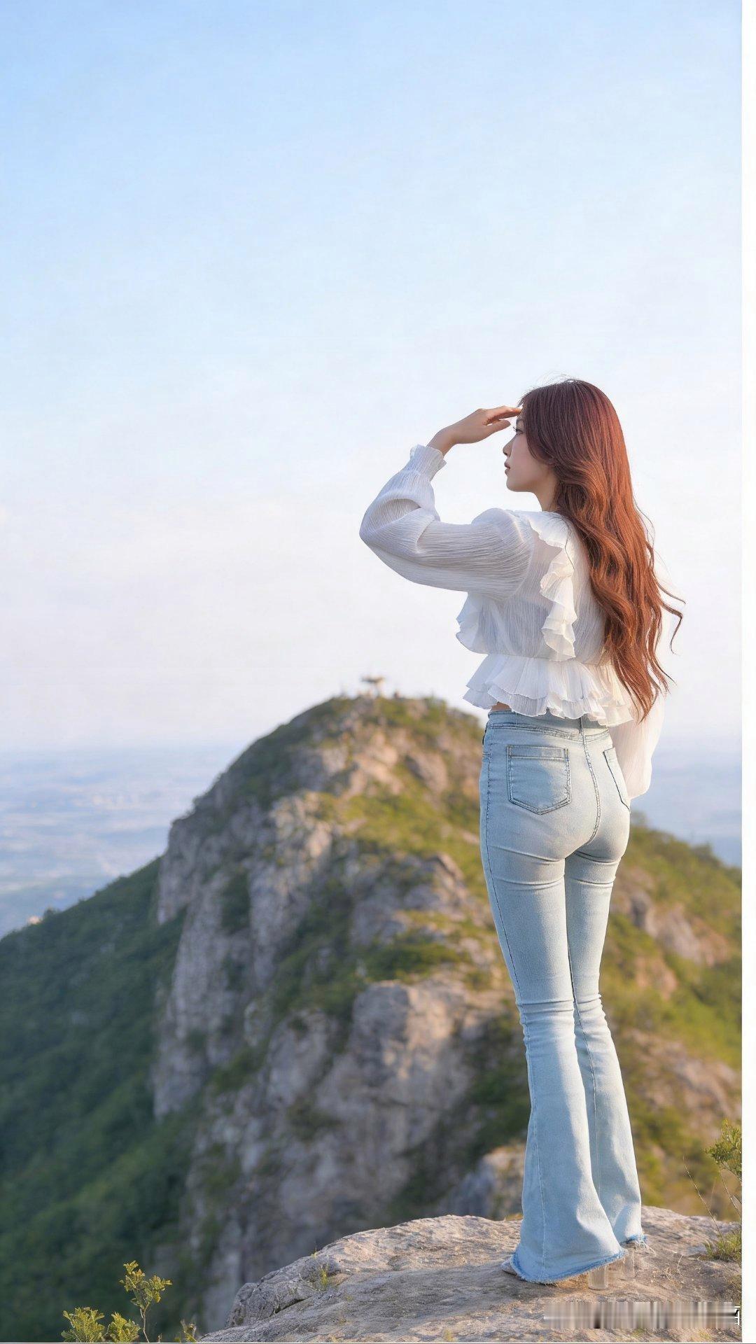 站在山巅，眺望远方，那感觉真绝了。脚下是坚实土地，眼前是辽阔天地，美景尽收眼底，