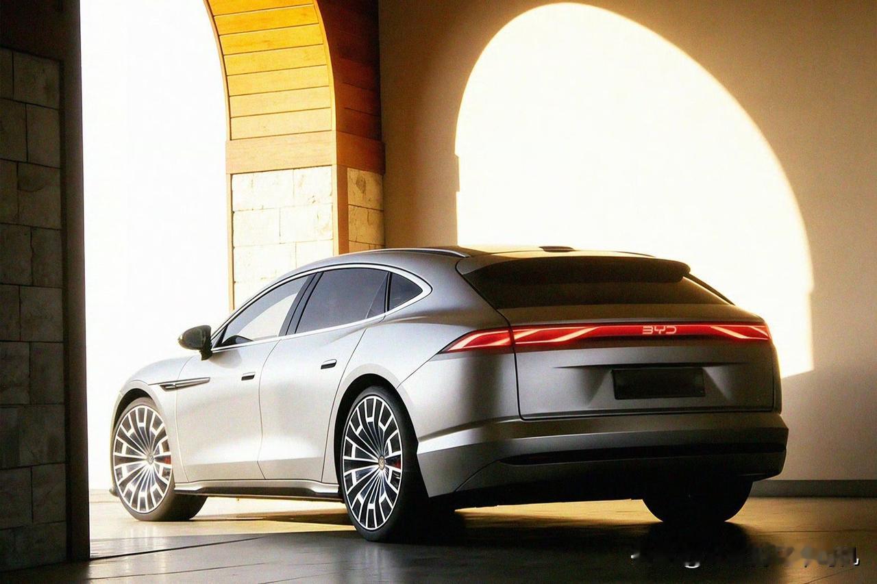 称之为最美比亚迪也不为过吧。比亚迪大汉猎装版猜想亮相！采用更为简约的流畅造型