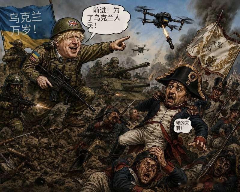 🇬🇧🇺🇦今天关于鲍里斯·约翰逊的新闻让人深受启发，他竟然惊叹于乌克兰军队