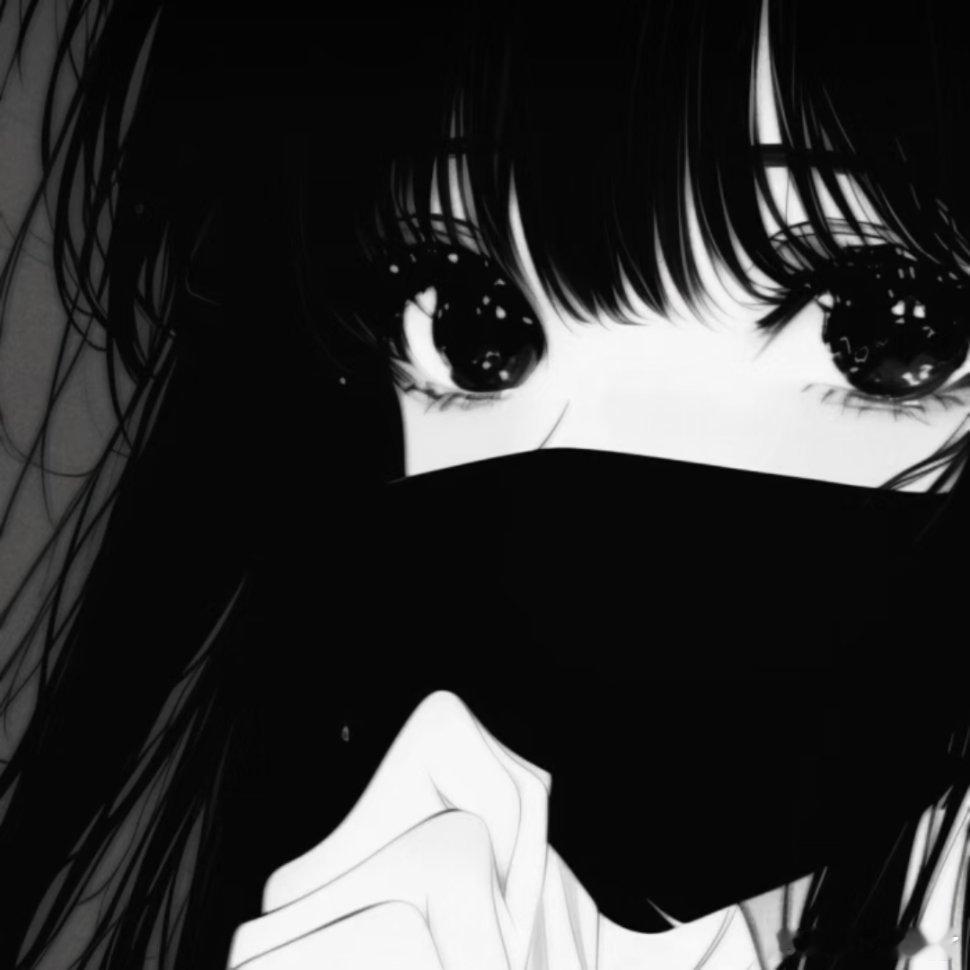 又酷又飒的女生黑白动漫头像次元新星计划