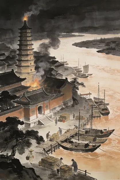 南宋建炎二年(1128)，金兵南下，屡次进攻开封，图谋建康，接任宗泽的杜充时为东