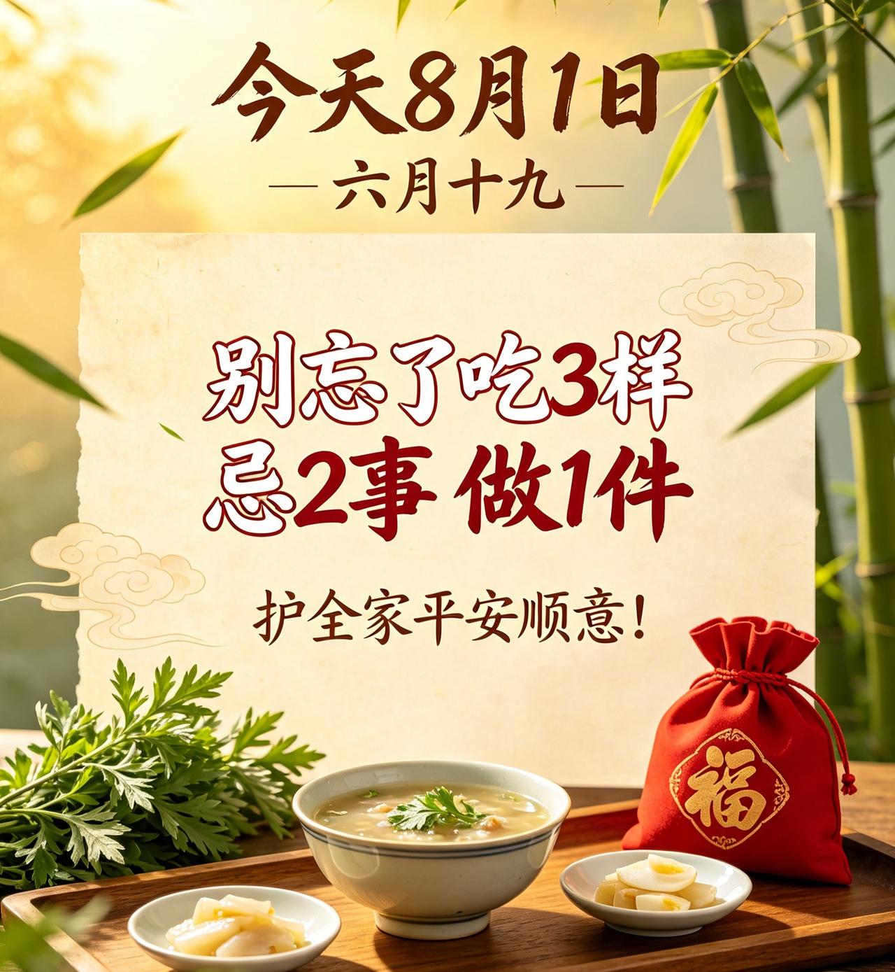 【今天8月1日｜六月十九观音成道日：中伏第8天，别光看建军节，这3样不吃亏大】