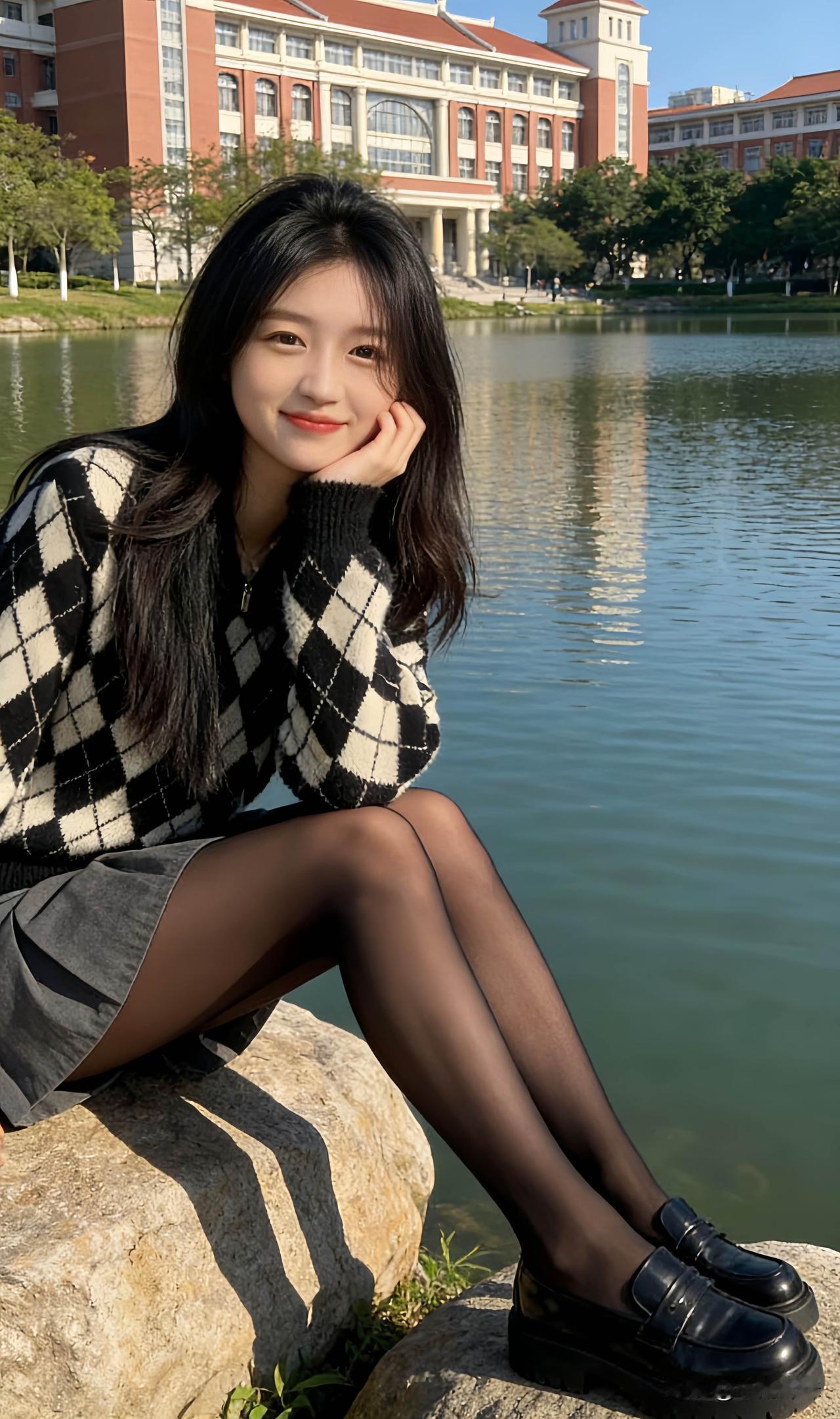 避开人群的喧嚣，于湖边的老树旁寻得一处小角落，以树为蔽，向湖岸的微风招手。无需刻