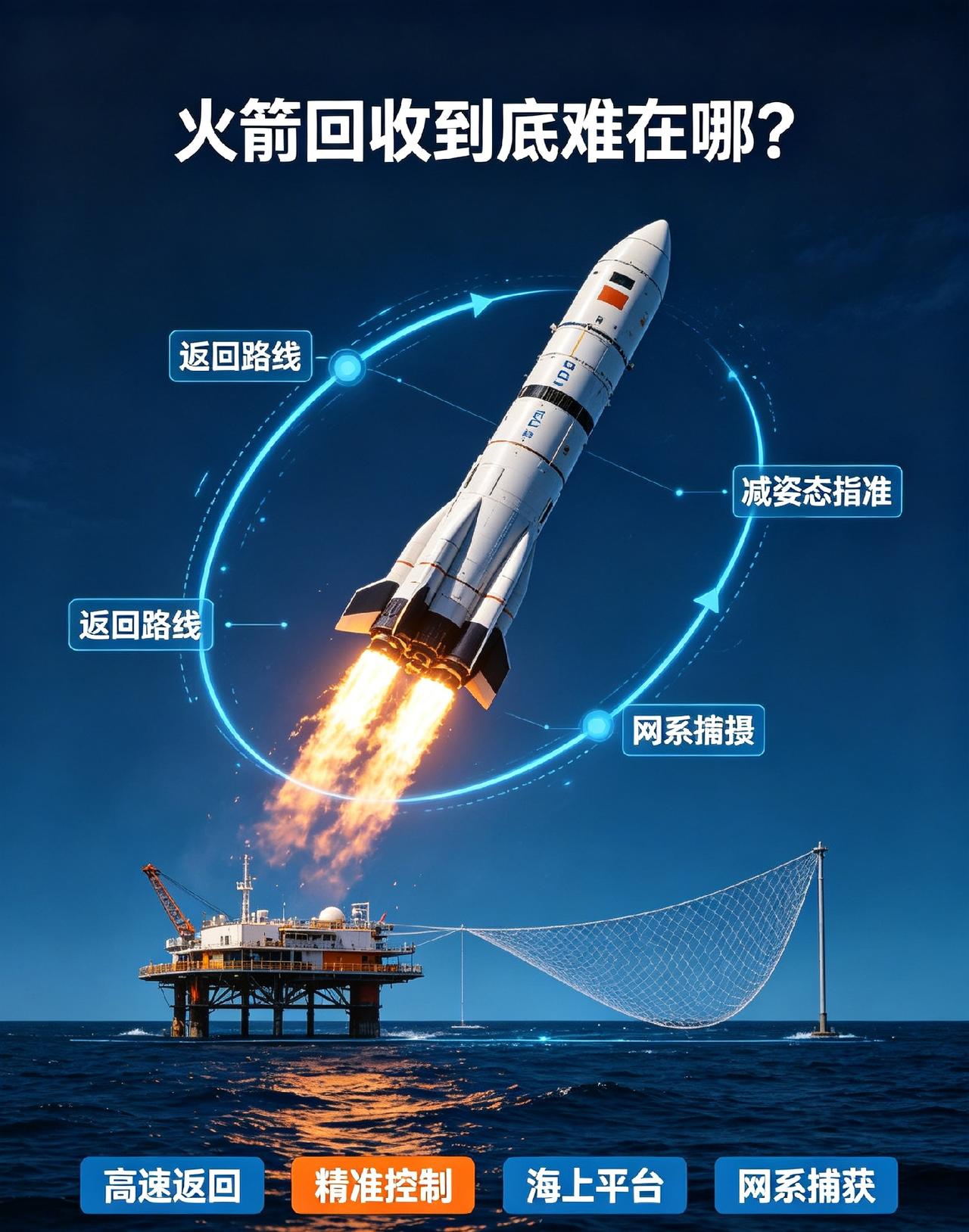 历史性一刻！我国火箭首次成功回收！冲上云霄之后，它自己回来了以前火箭一去不