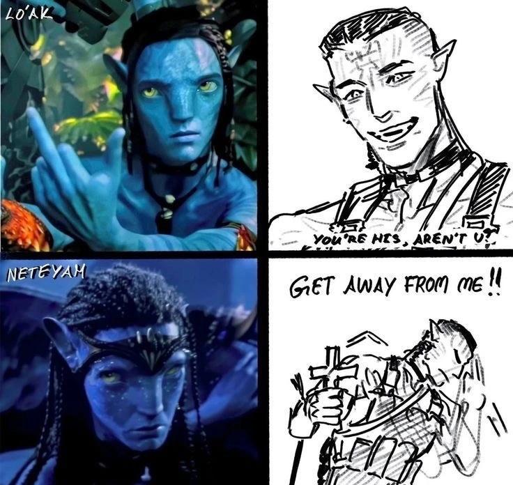 蓝皮猫猫梗图大赏最近沉迷在潘多拉星球。爱娃什么时候接我这个迷失的孩子回我的星球