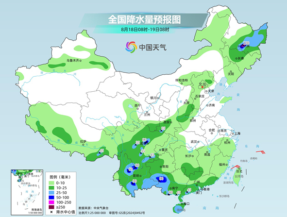 我国中东部高温闷热天气持续 东北、西南等地降雨频繁