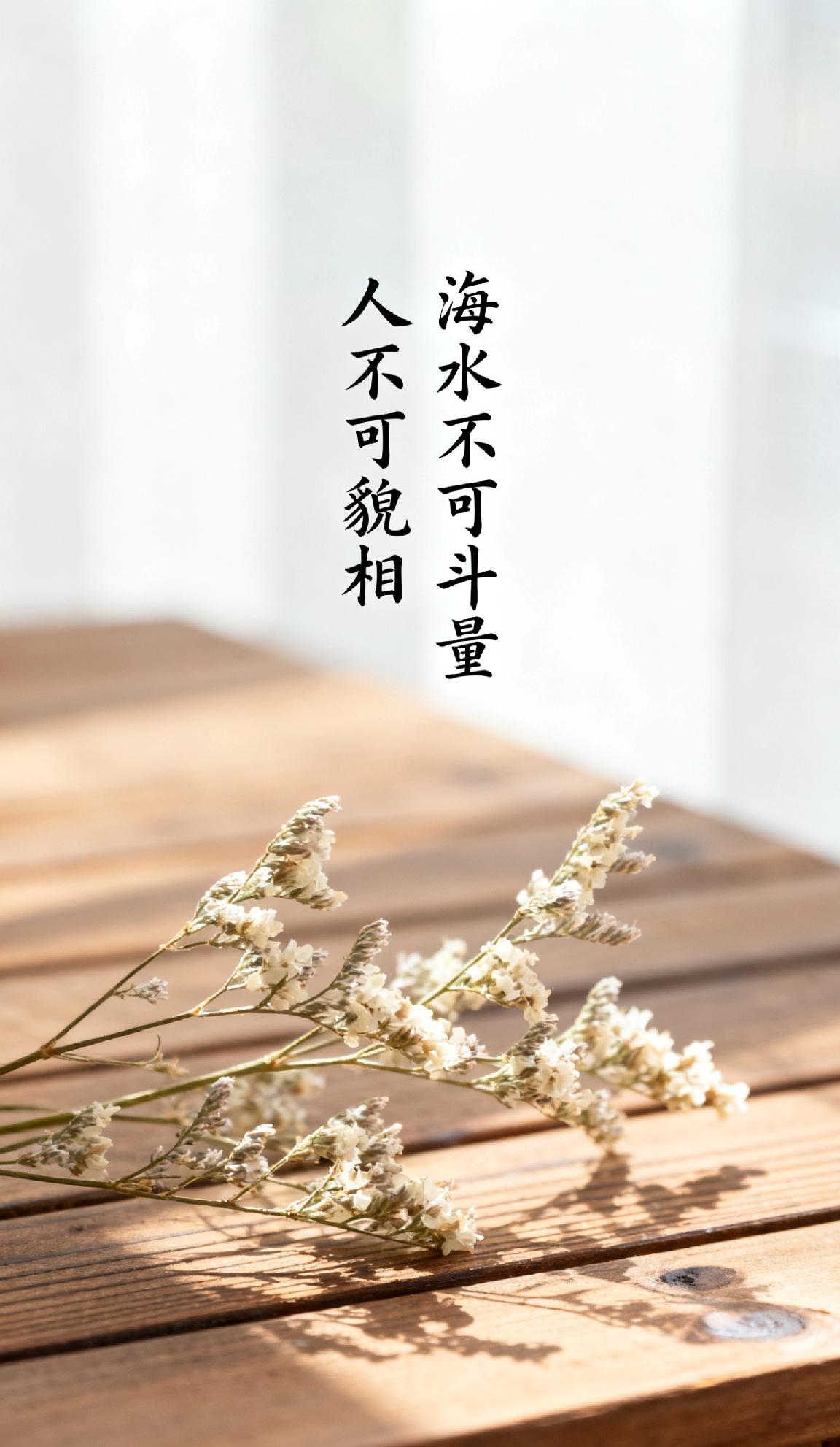 上联：人不可貌相，怎么对下联下联：海水不可斗量（经典对句，以“海水”对“