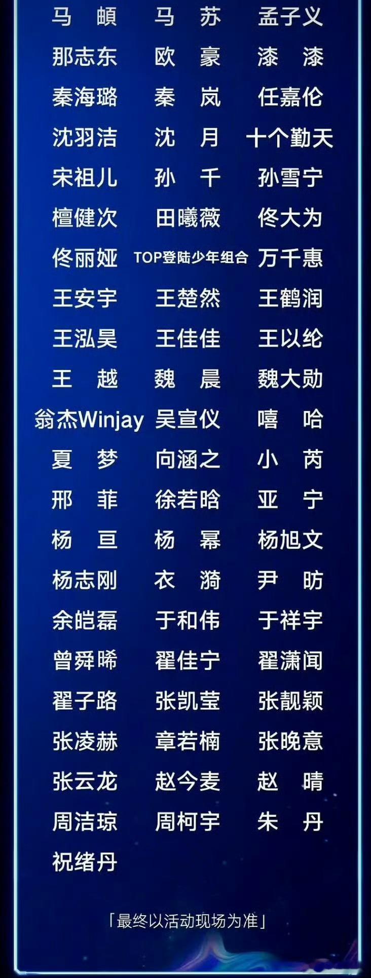 按一个今年的尖叫女神尖叫男神