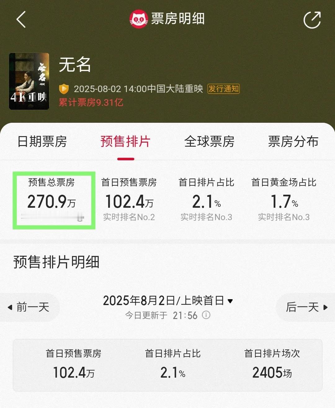 “好久不见，叶先生”王一博主演的电影《无名》将于8月2日以全新4K版本重登大银