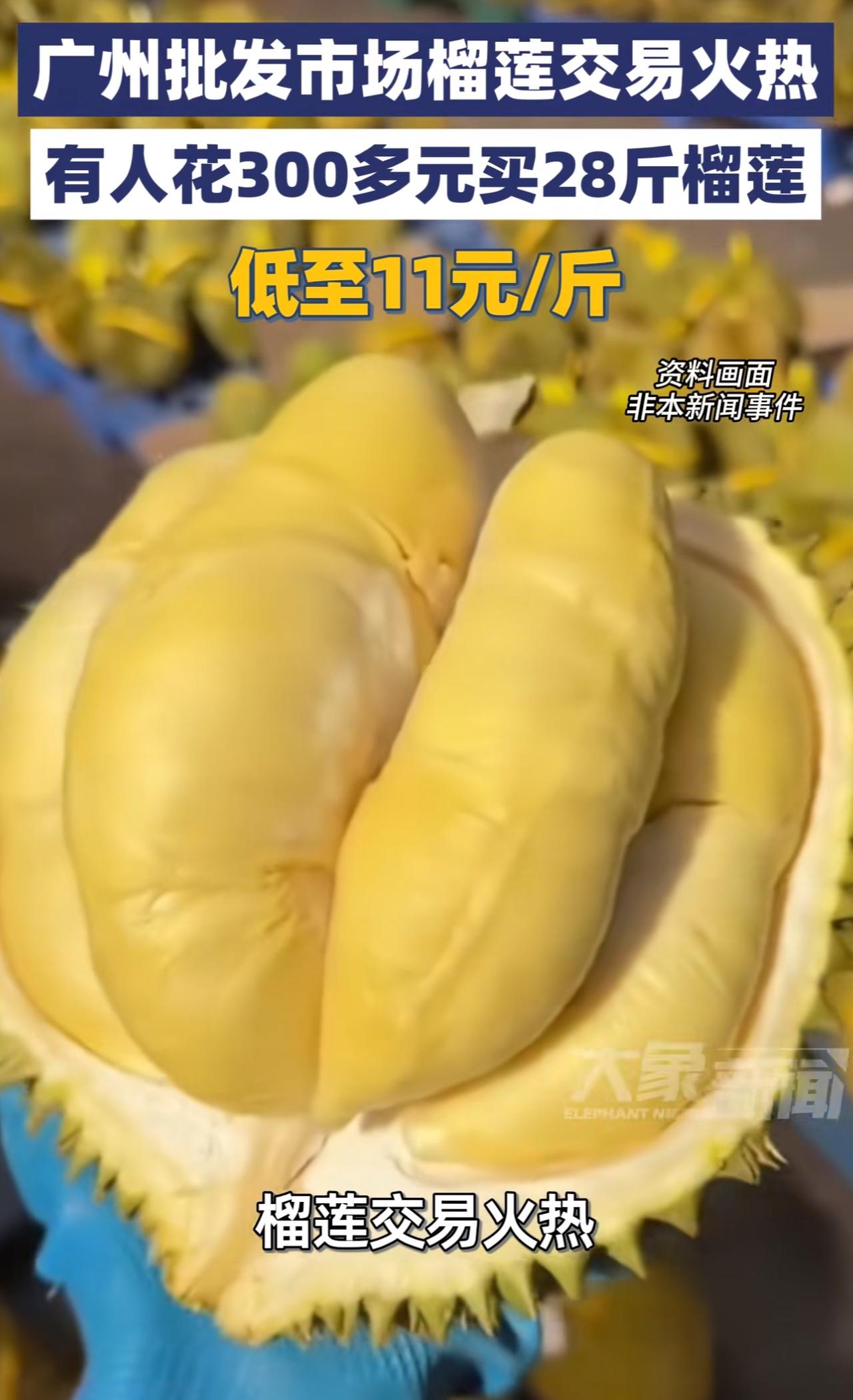我那个在广东的表哥，兴奋的打电话给我，要给我寄榴莲，我连忙摆手说不用，表