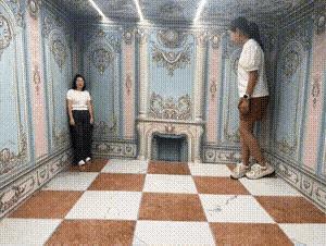 明明看着房间地面是水平的，顶棚也是水平的，为什么会产生强烈的视觉差距呢？不知道这