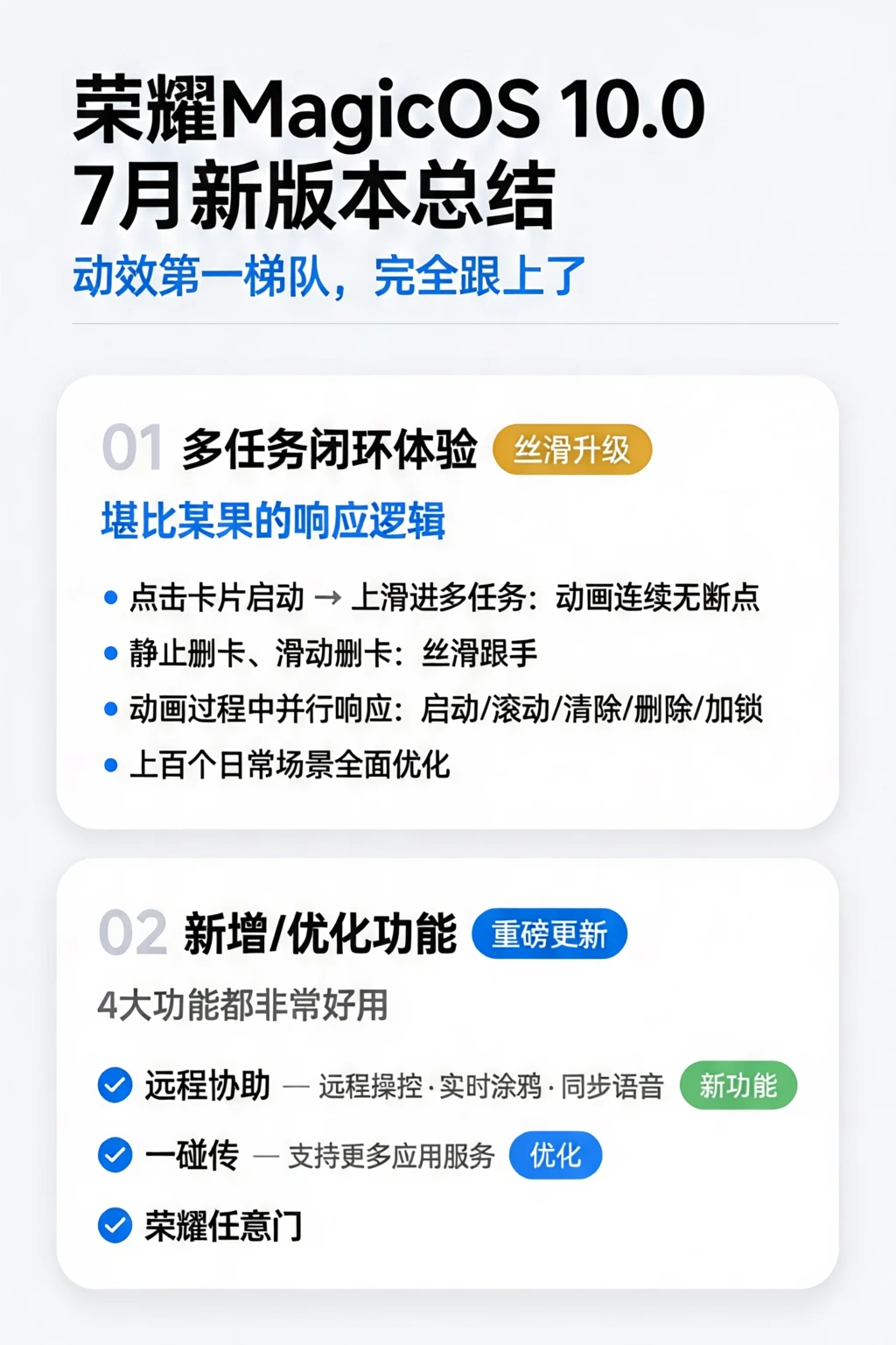 荣耀MagicOS 10七月版本：这几个功能太实用