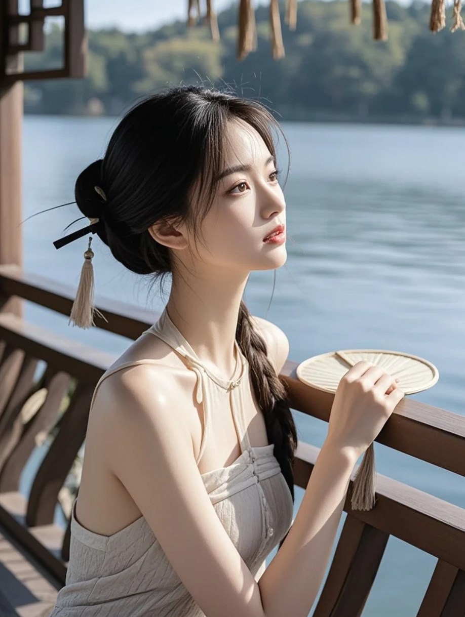 古风长裙配靓女，美得让人挪不开眼