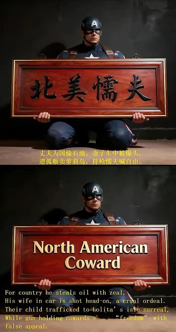 为“北美懦夫”们不值大可不必，他们没那基因。这段时间，美国因为lce抓移民、