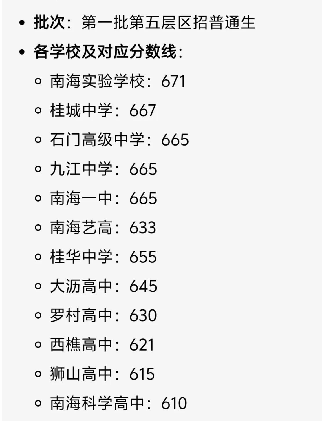 佛山中考南海区第二批分数线出炉，实在是太卷了，中考满分740分，低于610分没有