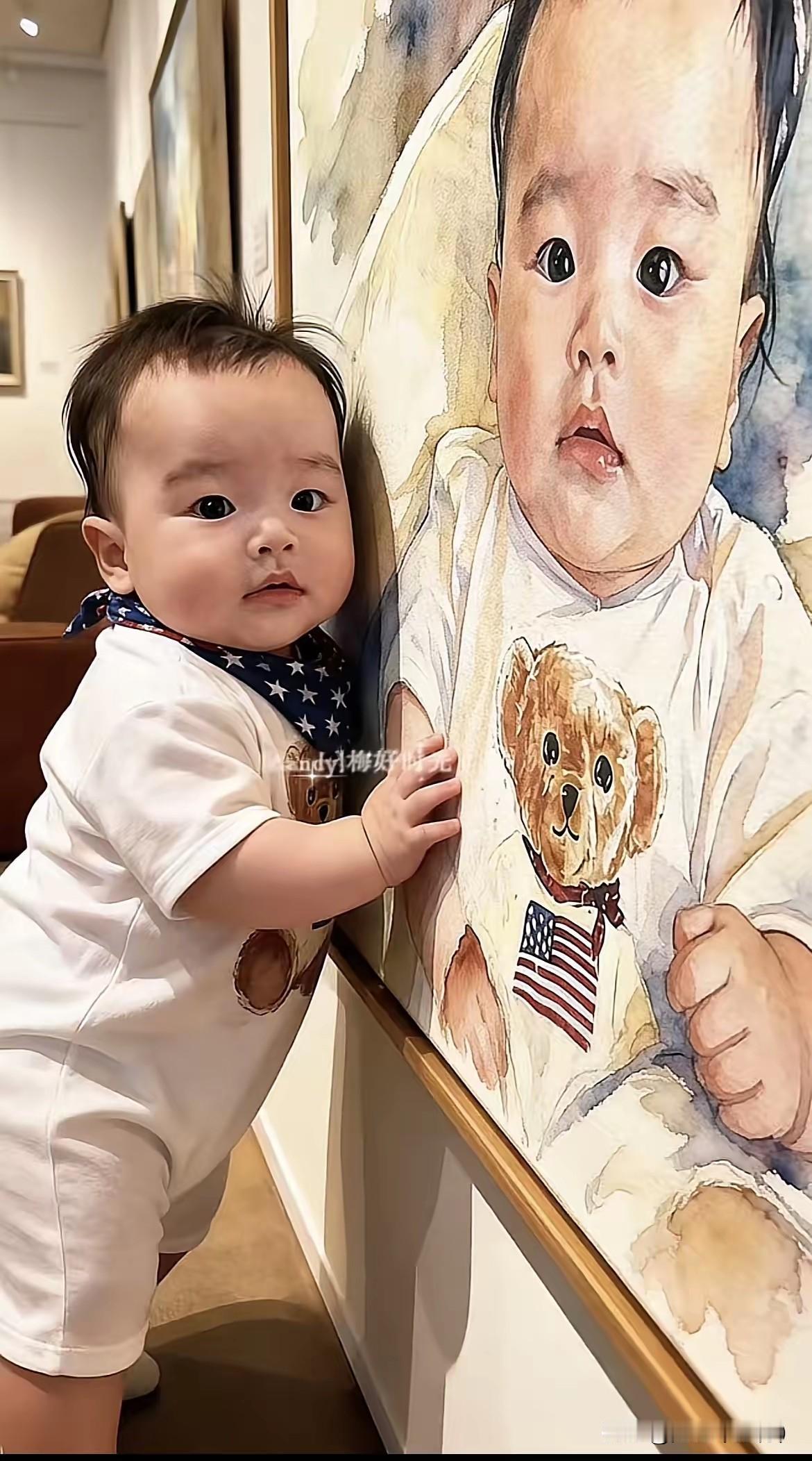 马筱梅更新温馨日常，为小汪宝打造专属画展，治愈了无数网友。不同于网络上的纷