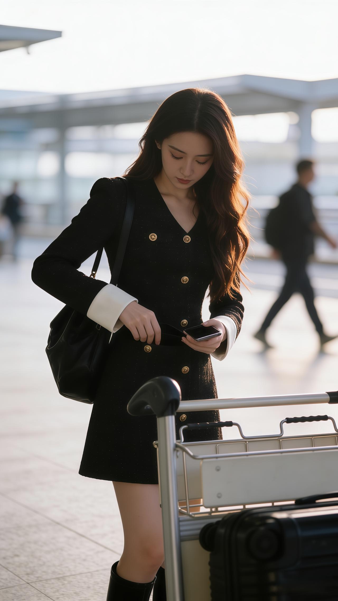 穿搭高级感穿搭时尚连衣裙小香风连衣裙新年穿搭