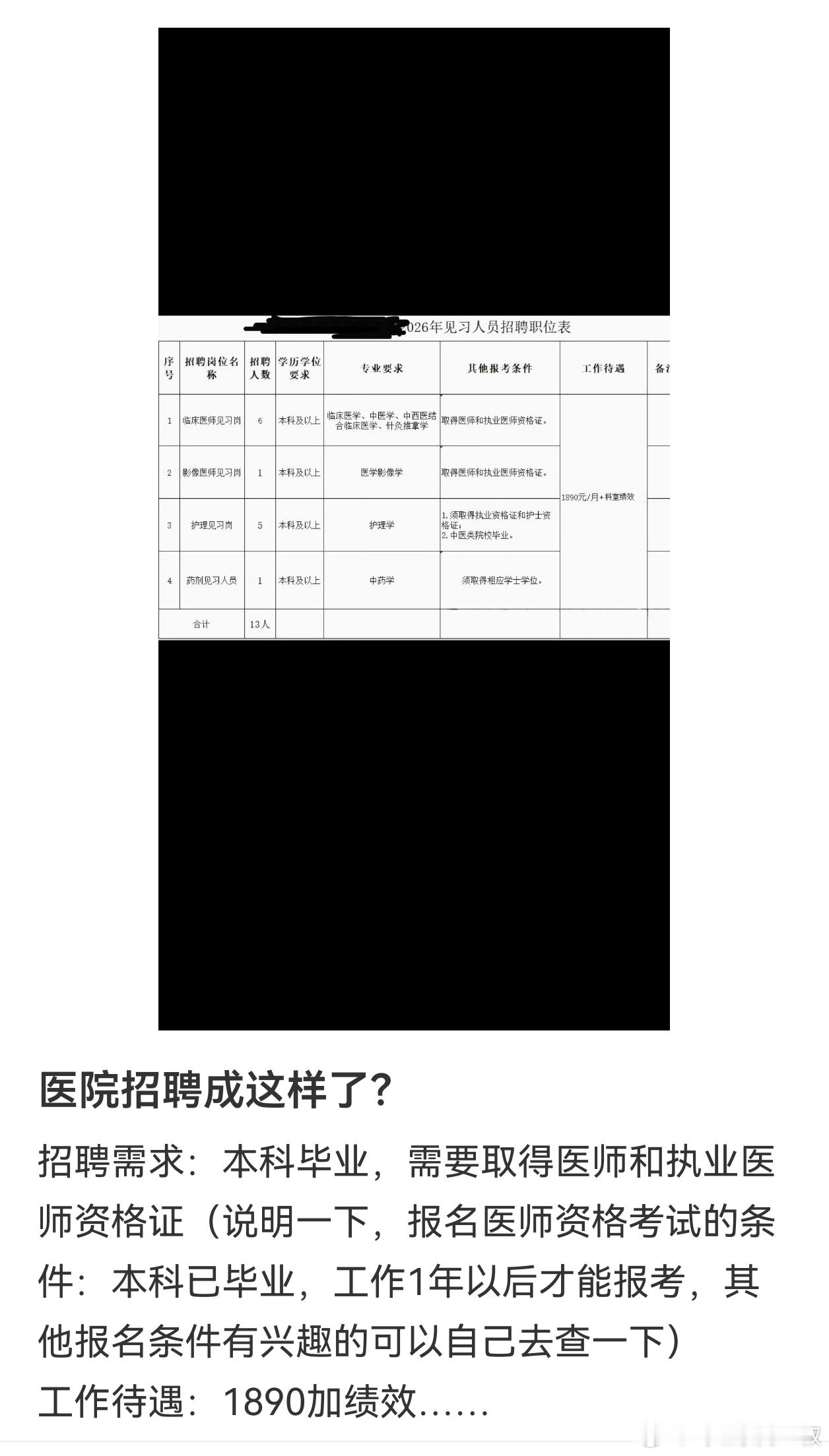 还有很多人觉得，这个工作不好，，零时性的。再看看这几个招聘吧。执业医是要本