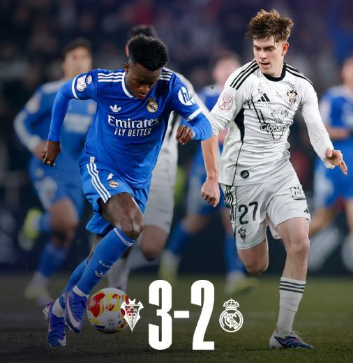 1月15日报道，刚刚结束的西班牙国王杯1/8决赛中，皇马惨遭补时绝杀太不走运了，