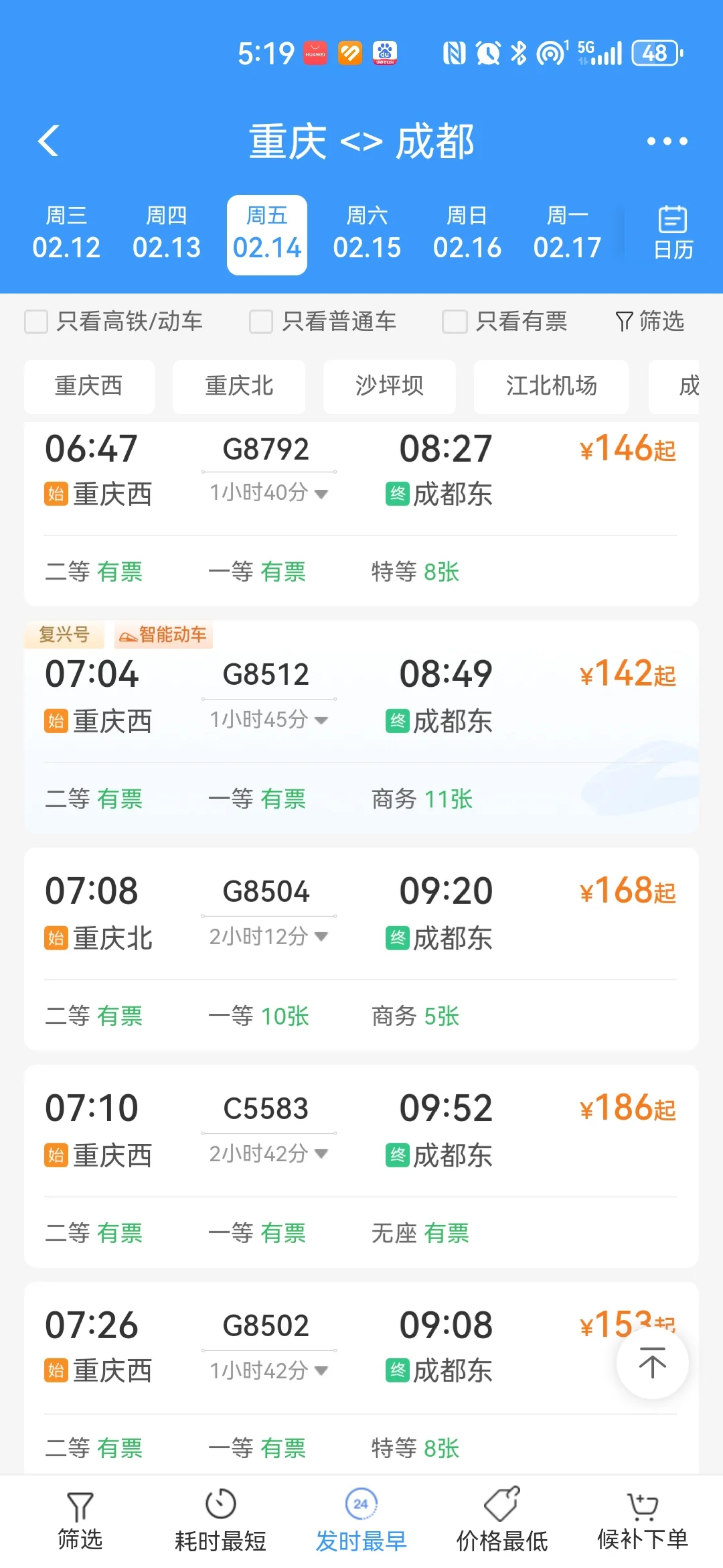 其实真的不便宜，去一趟成都，3个人，高铁动车就要700-1000块钱...