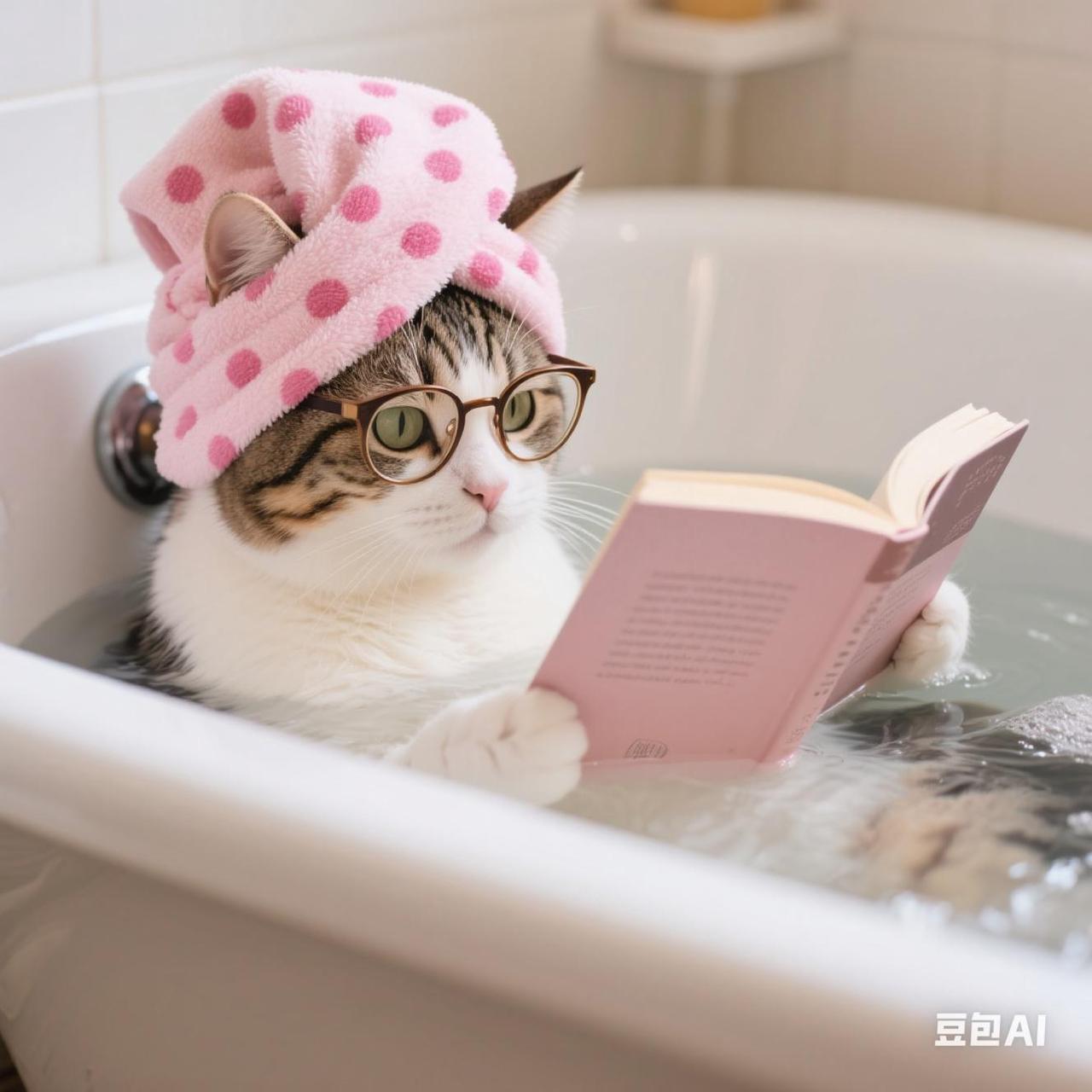 分享随手拍的小猫咪照片猫咪认真看书的样子是不是很可爱[红脸笑][红脸笑]