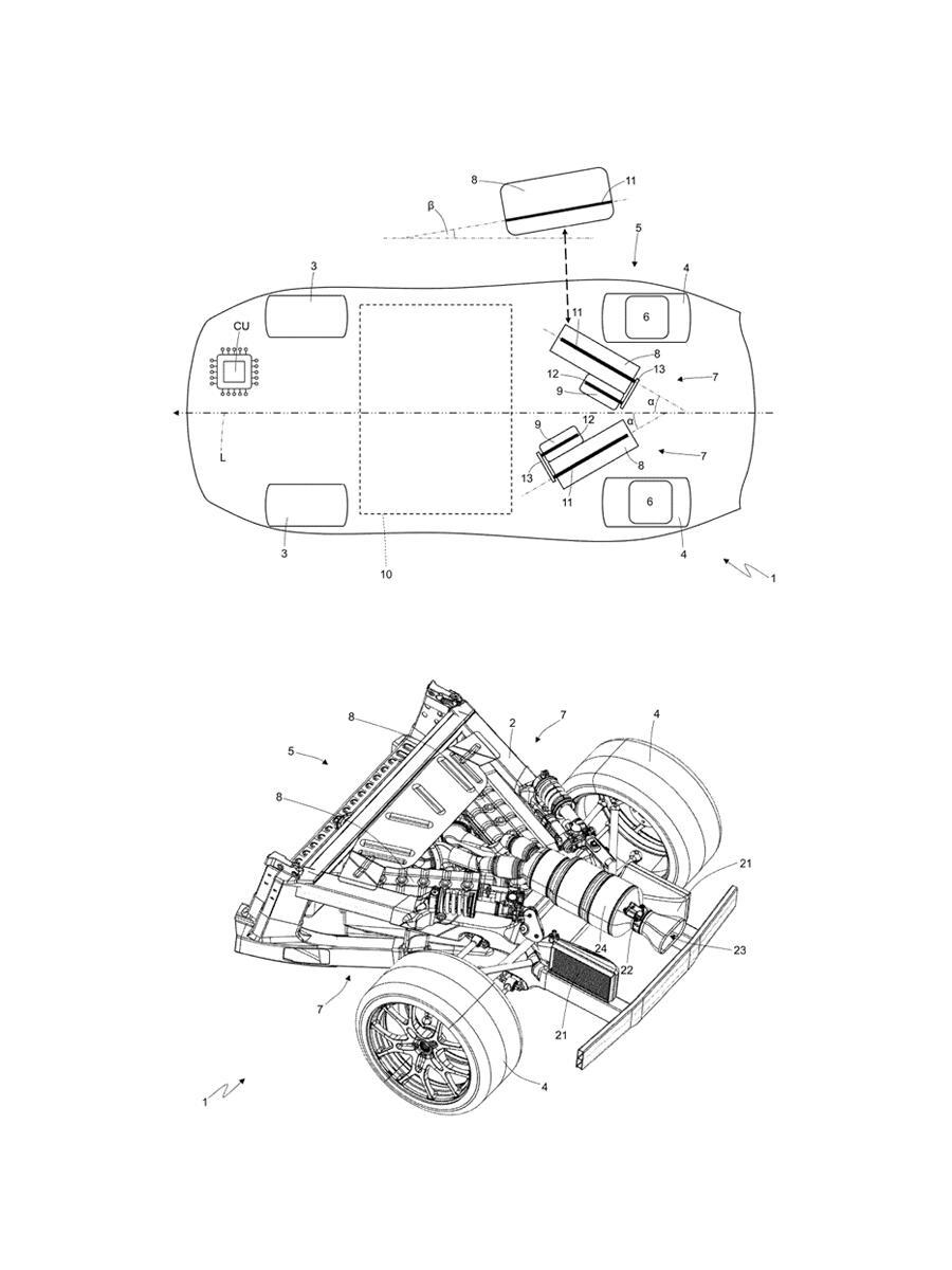 法拉利要整个大活儿啊。新的12缸发动机的专利，居然拿来当增程器用。这套东西其实是