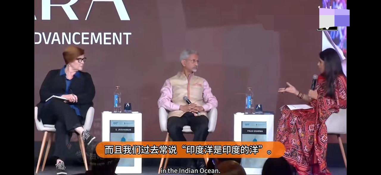 甲亢姐问印度外长苏杰生，不是说印度洋是印度的吗？为什么美国一声招呼都不打，就击沉