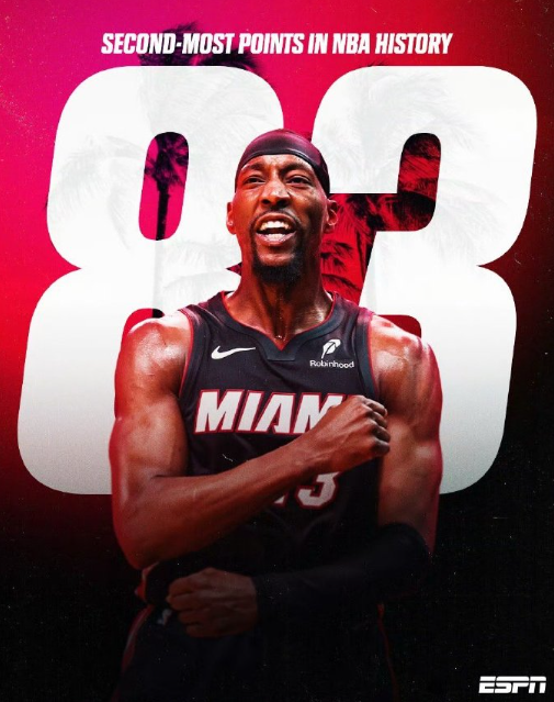 阿德巴约单场轰83分！超科比81分，现役得分王诞生，NBA新传奇诞生之夜