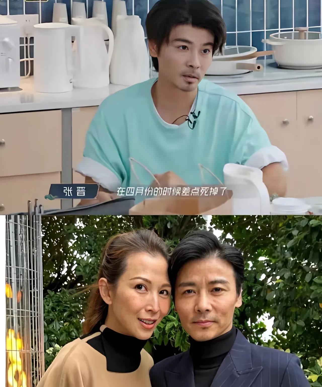 看到蔡少芬接受采访说他老公张晋因为血管堵塞，差点抢救不及时，她都准备好当寡妇时，