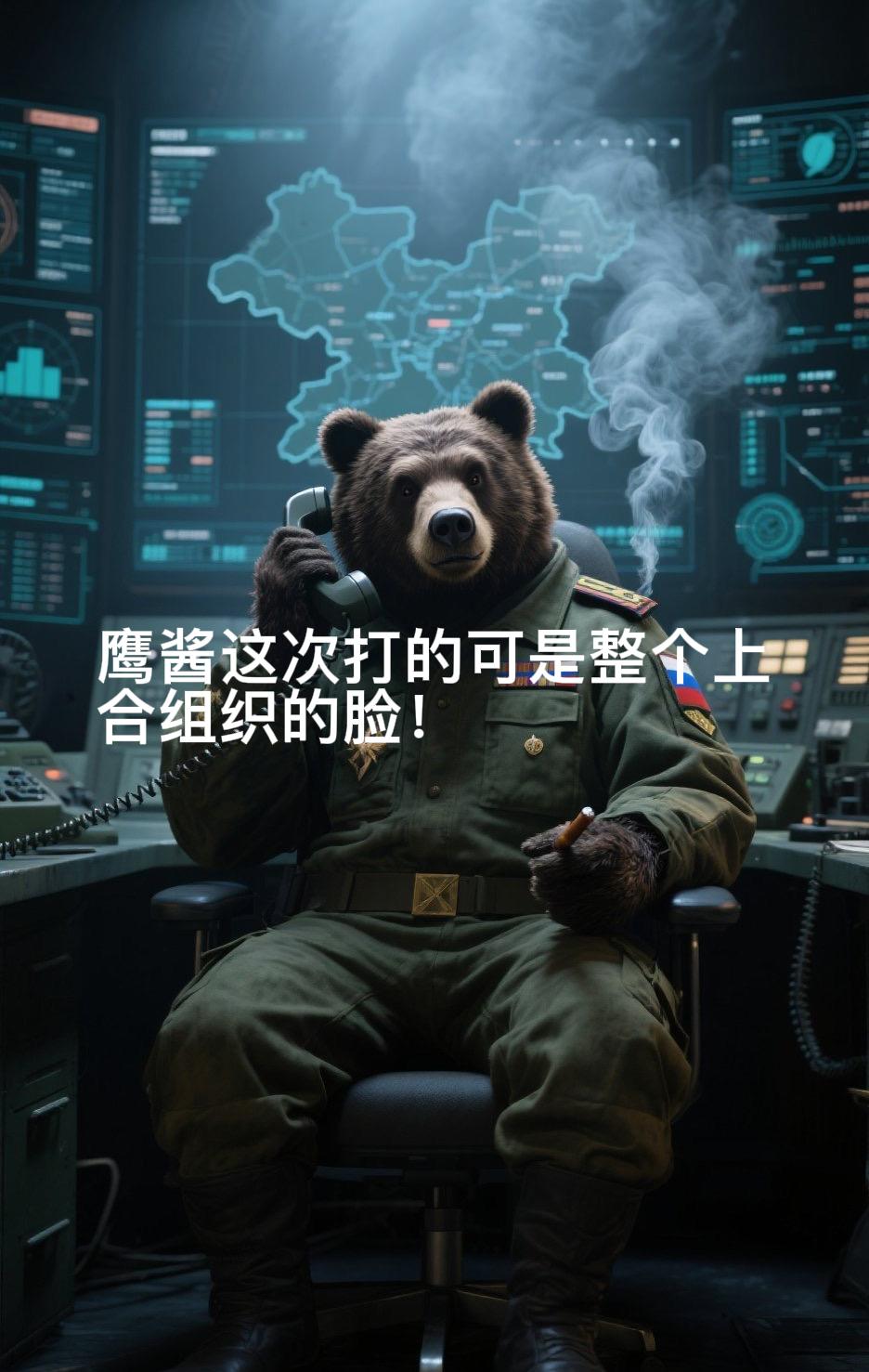 波斯猫：大毛，鹰酱又打我了！大毛：他这是没把上合峰会的宣言放在眼里啊！波斯猫
