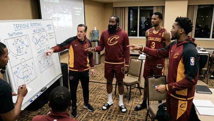 阿特金森：哈登曾经建议做酒店会议室战术演练，明天我们就会做这个，橄榄球队经常这么