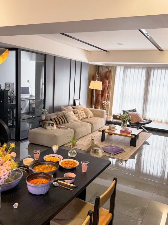 127 ㎡🏠两人住真的舒服啊！