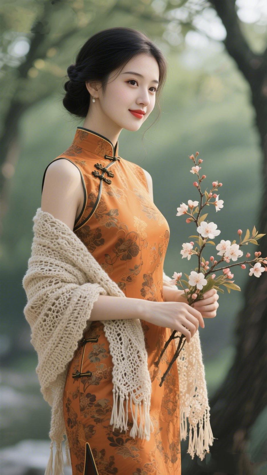 《旗袍的温柔，是刻进骨子里的美》一块素色的绫罗，裁过江南的烟雨，也裁过